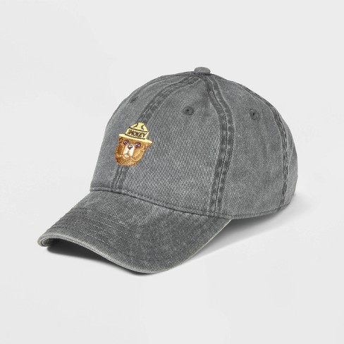 Smokey The Bear Baseball Hat - Black Wash