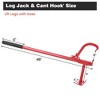 Garvee Cant Hook with Rubber Grip, Steel Cant Hook for Logs with Adjustable Hook, Logging Tool for Sawyers, Loggers - 4 of 4
