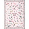 Rugs for Living Room, Floral Insect Botanical Area Rug, Soft Washable Non Slip Low Pile Rug Bedroom Home Decor - 3 of 4