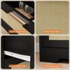 10 Drawer Dresser for Bedroom, 59'' Rattan Dresser TV Stand for 55, 65, 70 TVs, Boho Chest of Drawers with Large Tabletop & Gold Handles - 4 of 4
