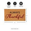 28" x 16" Nature Coir Mat, Thankful - 3 of 4
