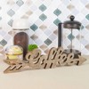 Farmlyn Creek Wooden Coffee Sign with Arrow, Wood Wall Door Sign Home Decor 15.5"x3.7"x0.6" - 2 of 4