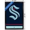 Trends International NHL Seattle Kraken - Logo 21 Framed Wall Poster Prints - 3 of 4