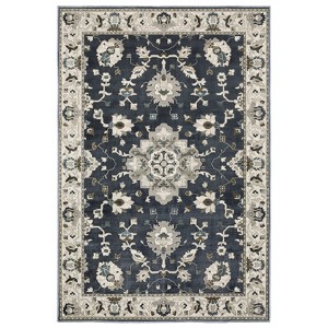 Oriental Weavers Ellington ELL08 Blue/ Beige Indoor Area Rug - 5'3" x 7'6" - 1 of 4