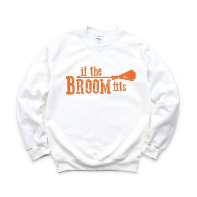 Simply Sage Market Women's Graphic Sweatshirt If The Broom Fits