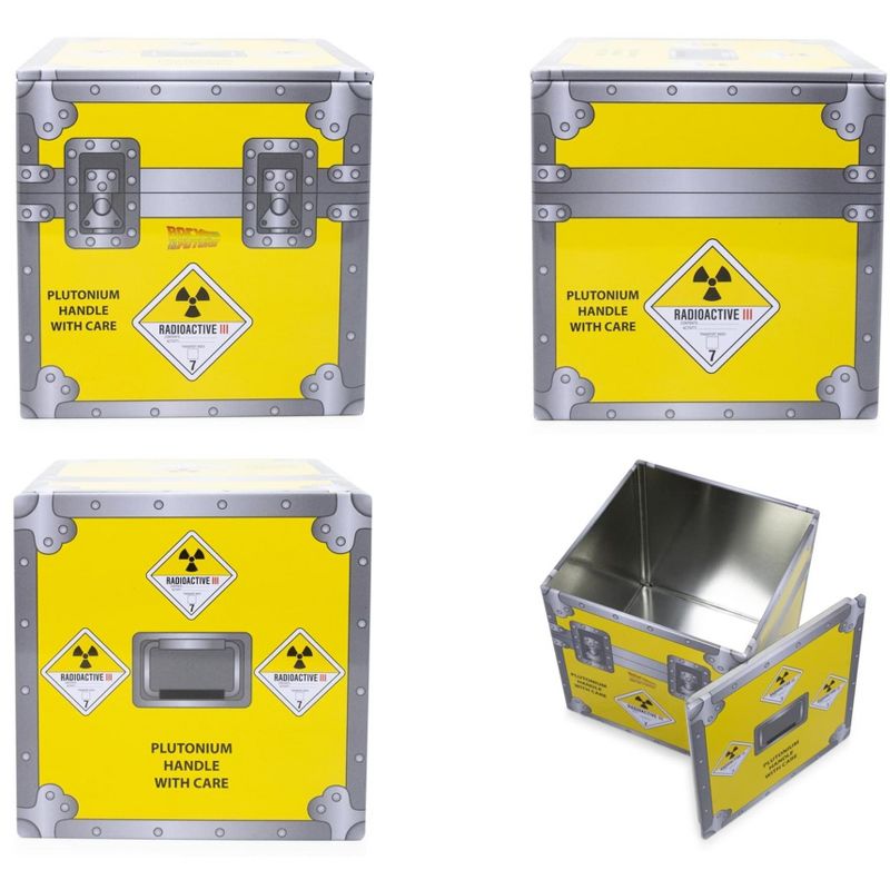 Ukonic Back to the Future Plutonium Crate Tin Storage Box Cube Organizer | 4 Inches, 2 of 7