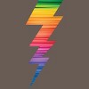 Adult Design By Humans Lightning Bolt Thunder Storm Pride By heybert00 Racerback Tank Top - 2 of 2