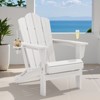 HYLEORY HDPE Folding Adirondack Chair with 2 Cup Holder - Composite Adirondack Chair - 2 of 4
