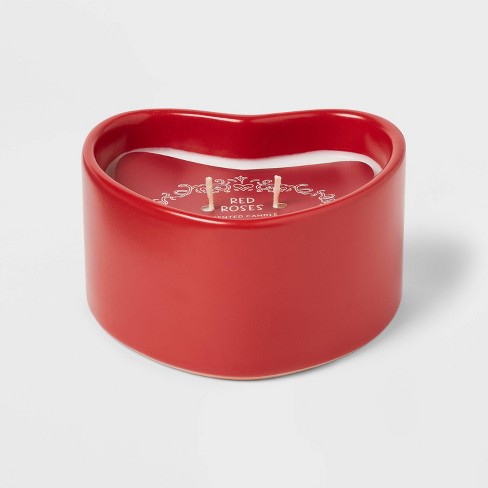 Red Heart Candle