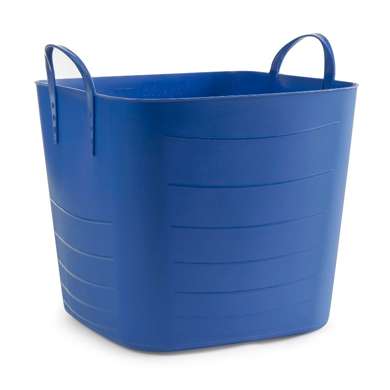 Life Story Tub Basket 6.6 Gallon Plastic Storage Tote Bin with Handles (6 Pack), 2 of 7