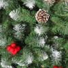 4FT/5FT/6FT/7FT Prelit Christmas Tree w/Lights - Premium Artificial Christmas Tree w/ Pine Cones & Berries Easy Assembly - 3 of 4