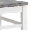 Mango Solids and Acacia Veneers Schoolhouse Side Chair (Set of 2) with Scoop Seat, Stretchers with Tapered Legs, and Two-Tone - 3 of 4