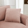 Corduroy Upholstered Armchair Accent Chair with Pillows, Comfortable Lazy Sofa Chair - ModernLuxe - 3 of 4