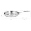 DEMEYERE Essential 5-ply Stainless Steel Fry Pan - 3 of 4
