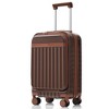 Whisen 3-Piece Luggage Sets, 20"/24"/28" ABS Hard shell Luggage with Spinner Wheels, front opening design - 2 of 4