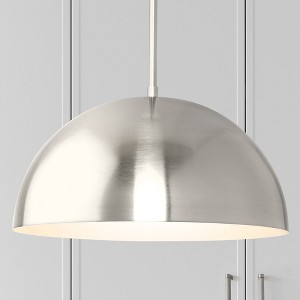 Urban Ambiance Luxury Mid-Century Modern Indoor Pendant,  8-5/8''H x 15-3/4"W x 15-3/4''D,  Brushed Nickel Finish, UHP4790 - 1 of 4