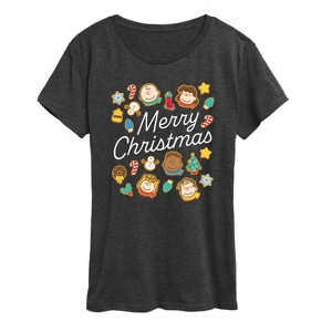 Women's - Peanuts - Merry Christmas Cookies Short Sleeve Graphic T-Shirt - 1 of 4