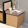 Mela Artisans Decorative Wooden Ottoman Tray w/ Handles¬î - 2 of 4