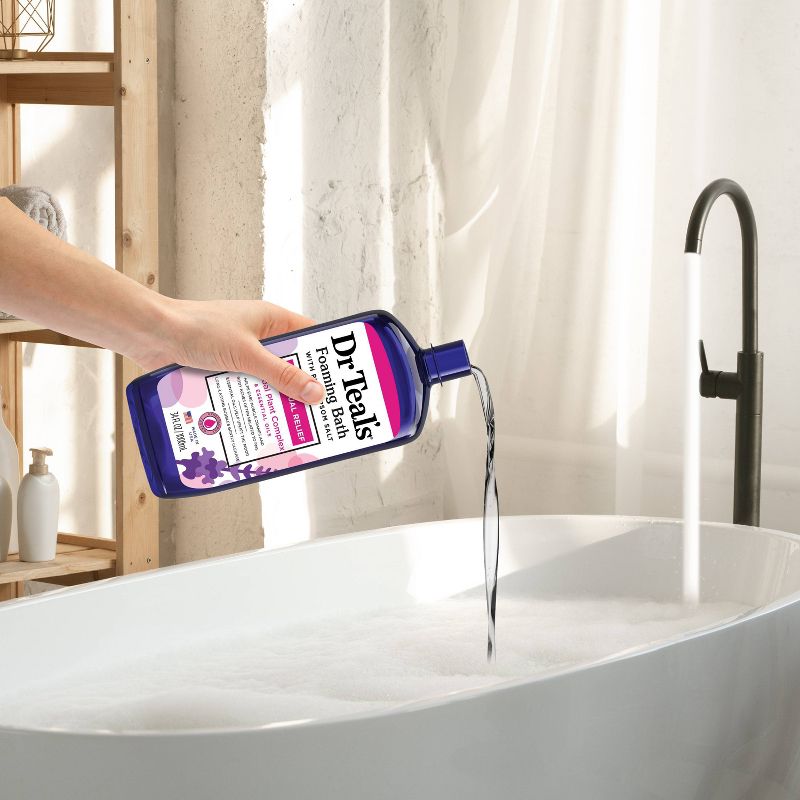 Dr Teal&#39;s Menstrual Relief Lavender Foaming Bubble Bath - 34 fl oz, 4 of 10