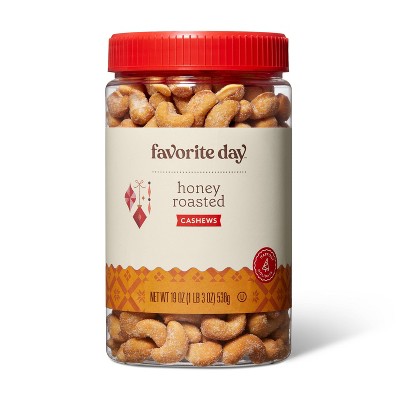 Honey Roasted Cashews - 19oz - Favorite Day™