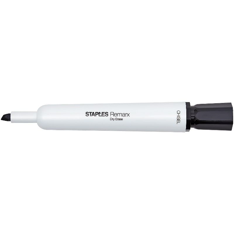 Staples Remarx Dry Erase Markers Broad Point Black 12/Pack (29211) 2072180, 3 of 4