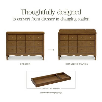 Liberty Natural Walnut Double Dresser with 6 Drawers