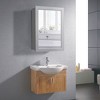 Costway Mirrored Medicine Cabinet Wall-Mounted Bathroom Storage Organizer W/Shelf Grey - 3 of 4