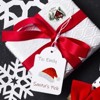 Wrapables Holographic Christmas Sticker Roll, for Sealing Envelopes, Gift Boxes, Journal, Party Decor and Supplies (500pcs), Santa Hat - 3 of 4