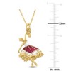 EVERLY JEWELRY | Yellow Plated Silver Enamel Bead Station Dancer Charm Necklace – Multiple color Enamel - 4 of 4