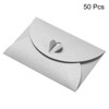 Unique Bargains Mini Envelopes Heart Clasp Cute Present Card Holder for Wedding Greeting Party 50Pcs - 3 of 4