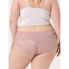 Agnes Orinda Women's Soft Semi-sheer High Waisted Floral Lace Underwear 3 Pcs - 2 of 4