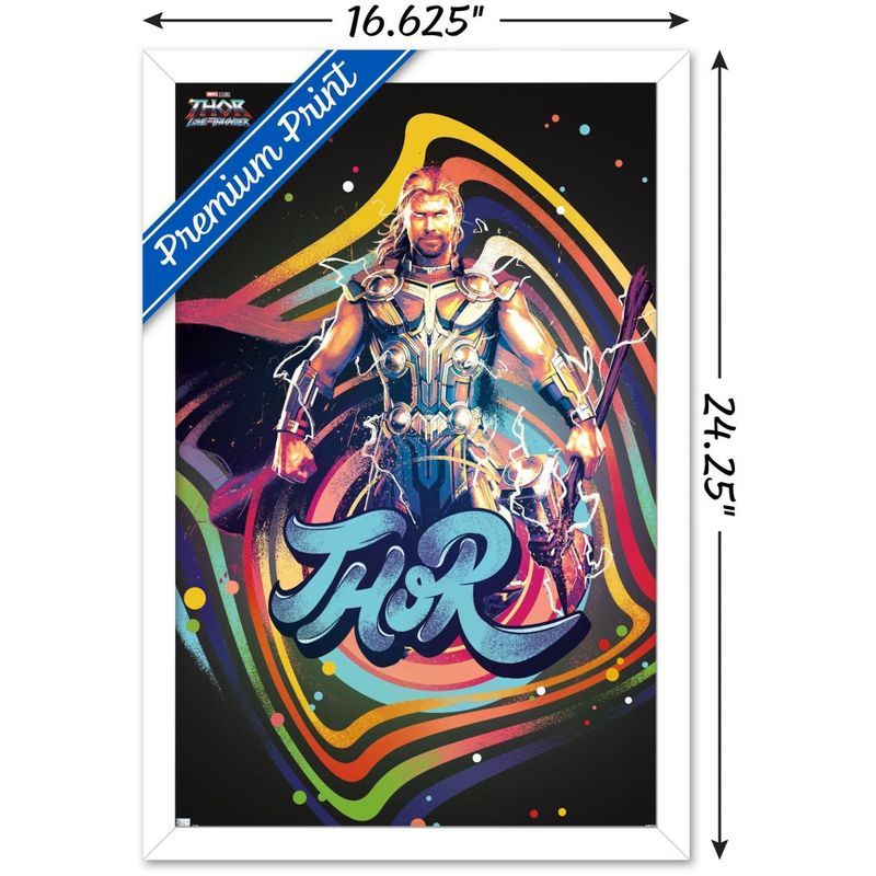 Trends International Marvel Thor: Love and Thunder - Squares Framed Wall Poster Prints, 3 of 7