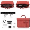 Hachkiko 16 Inch Waterproof PU Leather Laptop Bag - Convertible Backpack & Briefcase with Padding for Work, Travel - 2 of 4