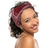 Unique Bargains Women's Yoga Hair Scarfs Bohemia Headbands 5.31" Wide Multicolour 4 Pcs - 2 of 4