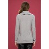 Women's Brushed Knit Cowl Neck Sweater - reneec. - 3 of 4