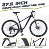 Whisen 27.5” Mountain Bike with 8 Speed Rear Derailleur, Front Suspension, Steel Frame - 2 of 4
