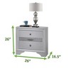 NicBex 2 Drawer Dresser for Bedroom,Modern Style Drawers with Metal Pulls,Dressers for Kids Room,Living Room,Entry and Hallway - 3 of 4