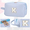 Unique Bargains Travel Personalized Make Up Bag Blue 1 Pc - 4 of 4