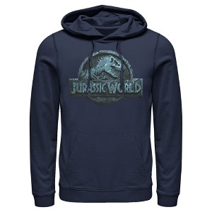 Men's Jurassic World Water Ripple Logo Pull Over Hoodie - 1 of 3