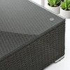 7-Piece Patio Furniture Set with PE Wicker, Tempered Glass Table, Cushions, and Pillows for Outdoor Spaces - 4 of 4