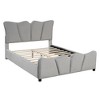 Whisen Morden Design Full Size Upholstered Platform Bed with Distinctive Headboard - 4 of 4
