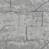 Gray and Silver Wool Abstract Hand Knotted Worn Faded Area Rug - 4 of 4