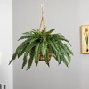 Nearly Natural Large Boston Fern Hanging Basket - 2 of 2