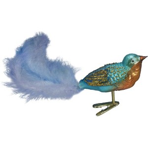 Old World Christmas Blown Glass Clip-On Ornament for Christmas Tree, Forest Finch - 1 of 3