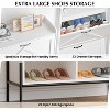 Jojoka Wooden Shoe Storage Cabinet with 2 Flip Drawers and Adjustable Feet for Entryway Organizer - 3 of 4