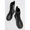 Nicolas Black Leather Combat Boot (Women) | Prologue Shoes - 3 of 4