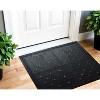 HomeRoots Set Of Four Square Interlocking Black Rubber Indoor Outdoor Mats - 2 of 4