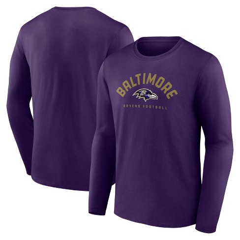 Nfl Baltimore Ravens Men s Long Sleeve Core T shirt Target