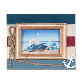 Beachcombers Anchor Rope Photo Frame 10 x 8.3 x 0.79 Inches.
