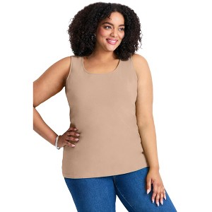 Avenue Women's Plus Size Basic Layering Tank - 1 of 4